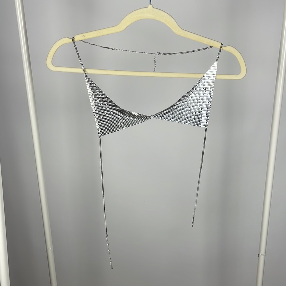 Metal bikini top
